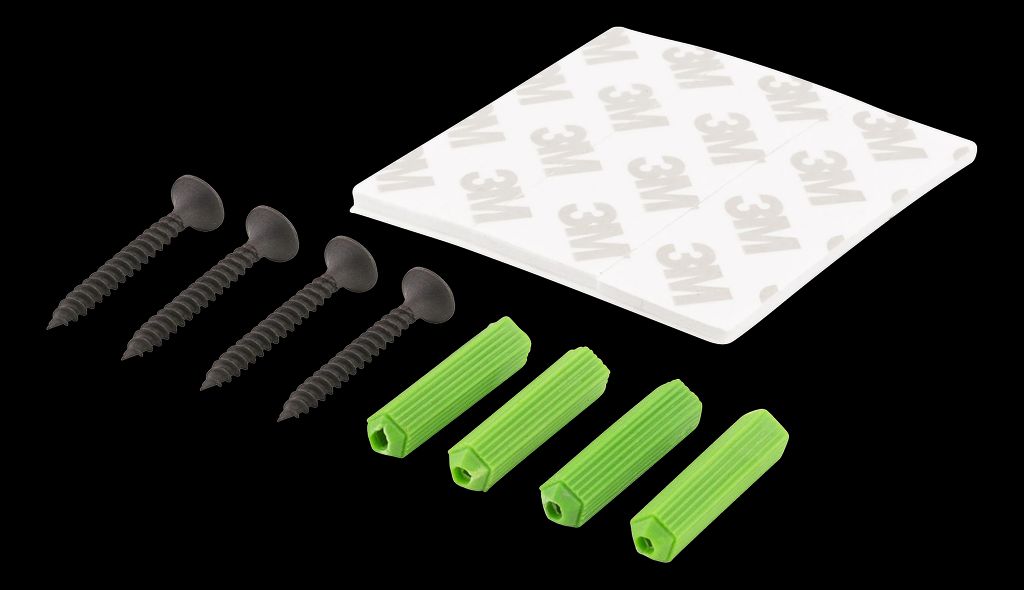 Deltaco-seinäteline HD-, 4K- ja 2. sukupolven Apple TV:lle – musta