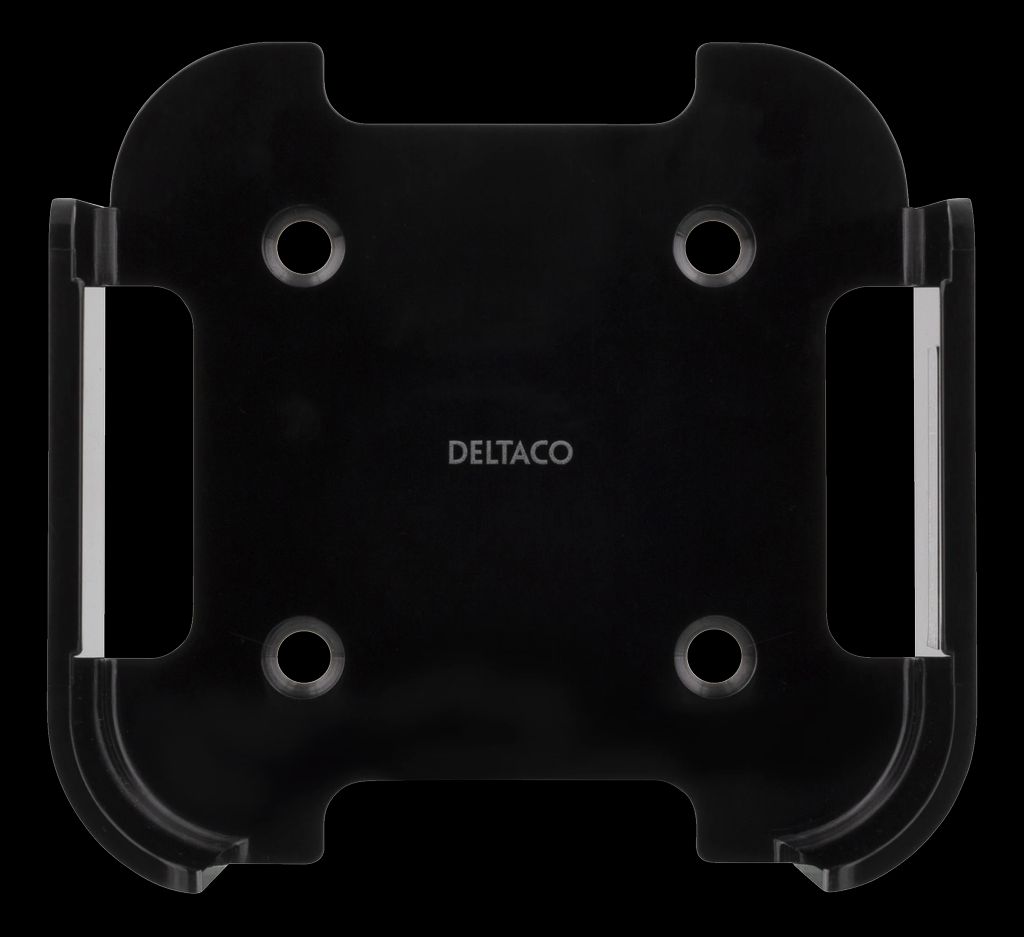 Deltaco-seinäteline HD-, 4K- ja 2. sukupolven Apple TV:lle – musta
