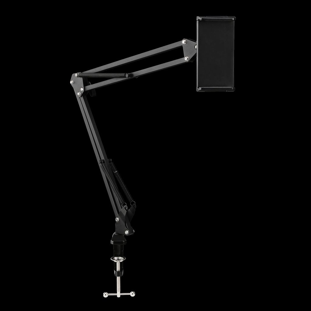 Deltaco stativ för smartphones och surfplattor 4–12,9 tum – svart