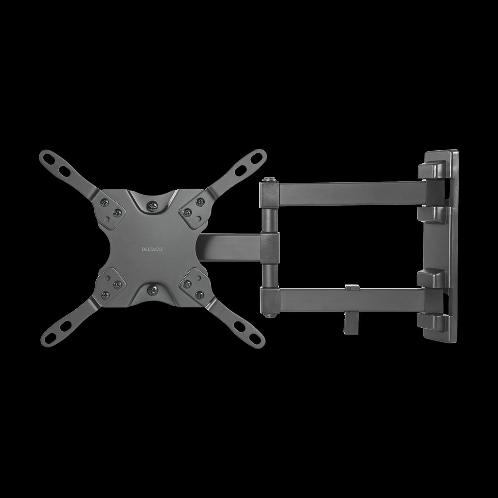 Deltaco vægbeslag til TV/skærm 15"–40" med 3 led – sort