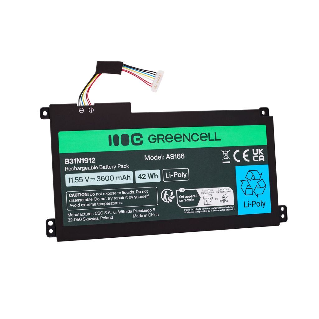 Green Cell-batteri til Asus C31N1912 / B31N1912 3HWPP ASUS VivoBook 14