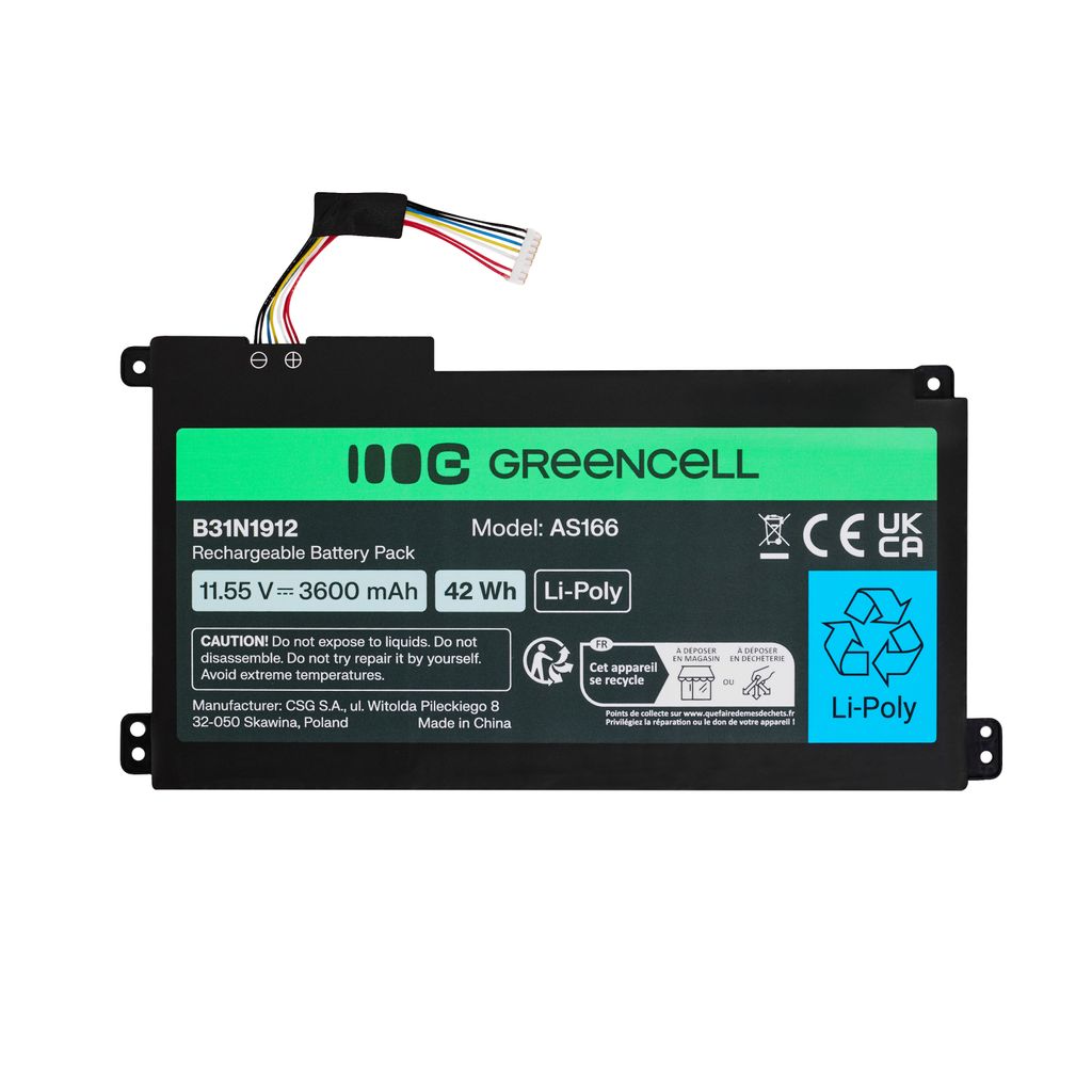 Green Cell-batteri til Asus C31N1912 / B31N1912 3HWPP ASUS VivoBook 14
