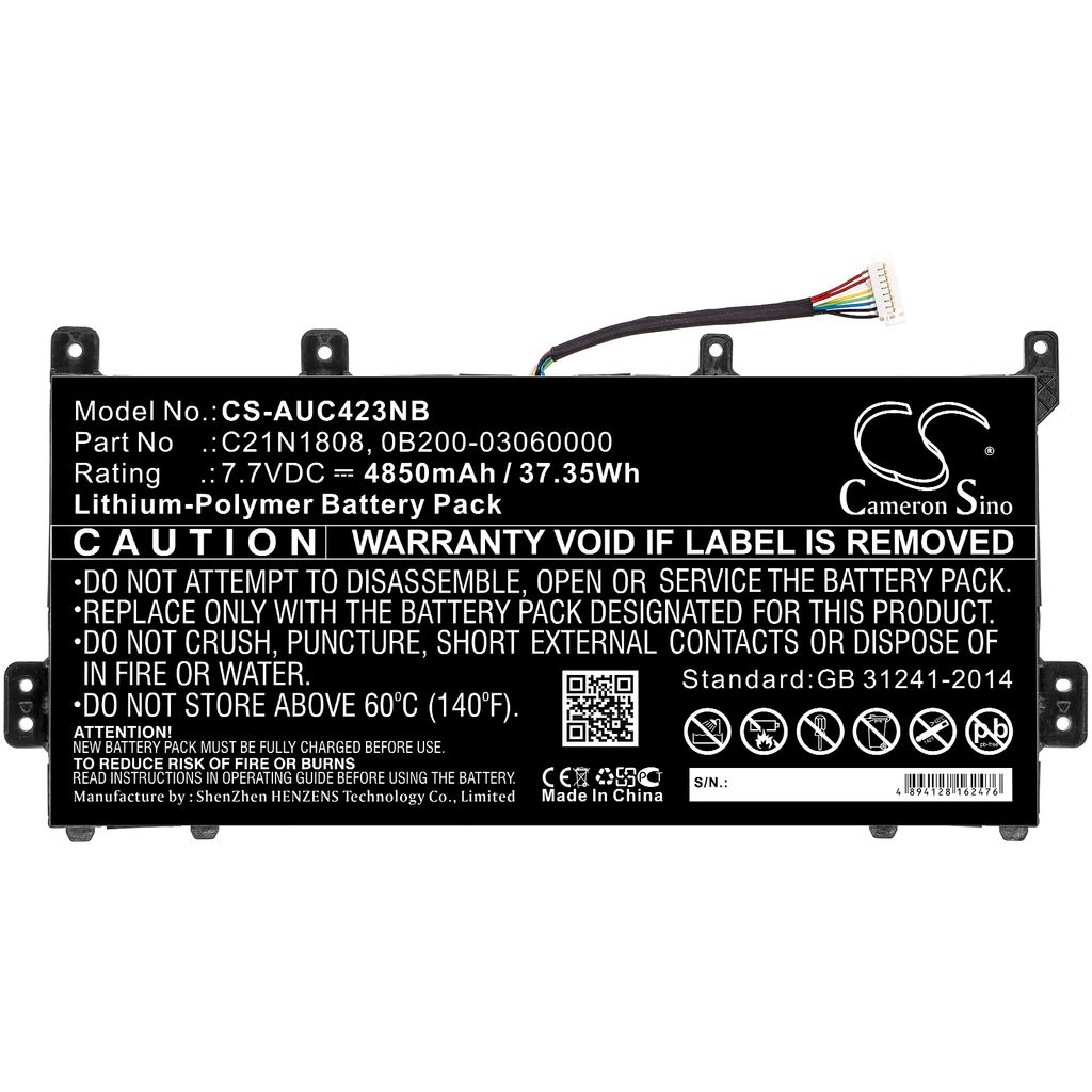 Asus C423NA, 7.7V, 4850 mAh