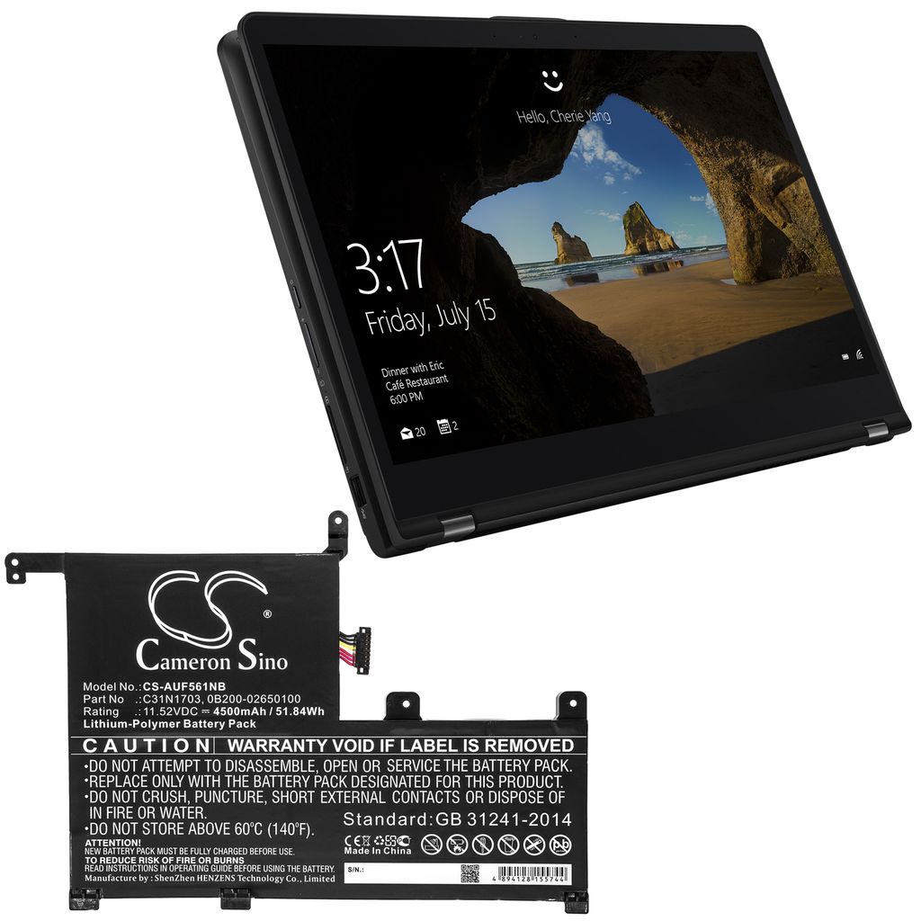 Asus UX561UA, 11,52V, 4500mAh