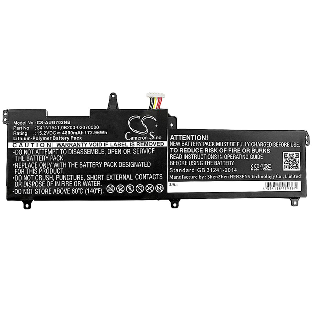 Asus GL702VS-BA230T, 15,2V, 4800mAh