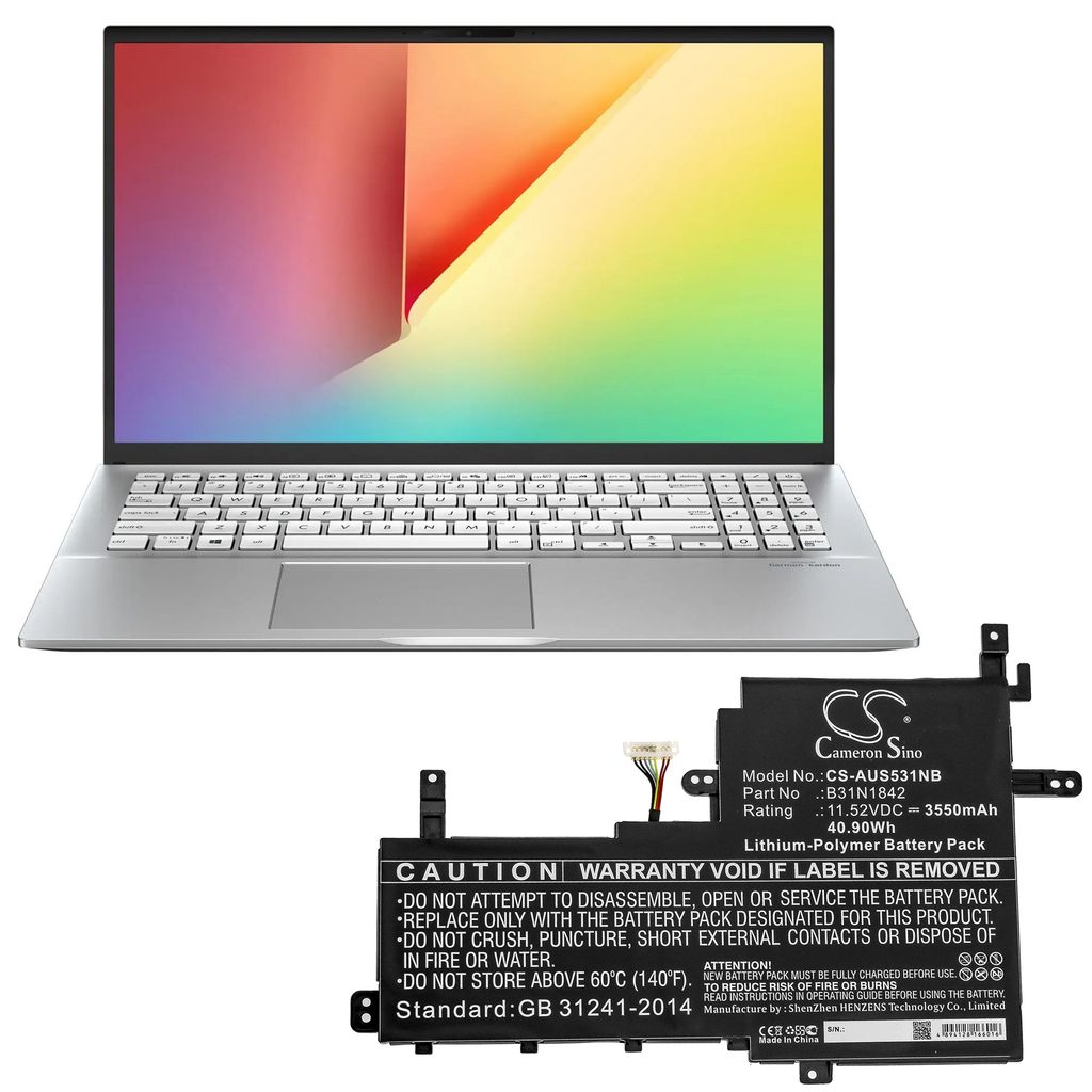 Asus VivoBook S15 S531FL-BQ187T, 11.52V, 3550 mAh