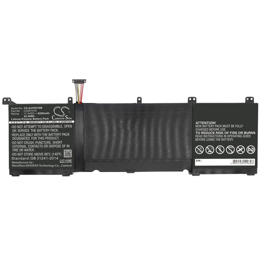 0B200-01250000 for Asus, 11.4V, 8200 mAh