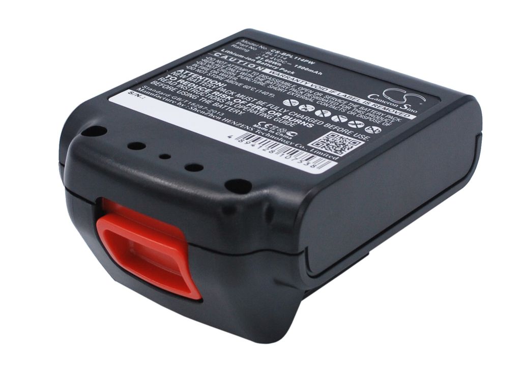 LB16 för BlackDecker, 14.4V, 1500 mAh