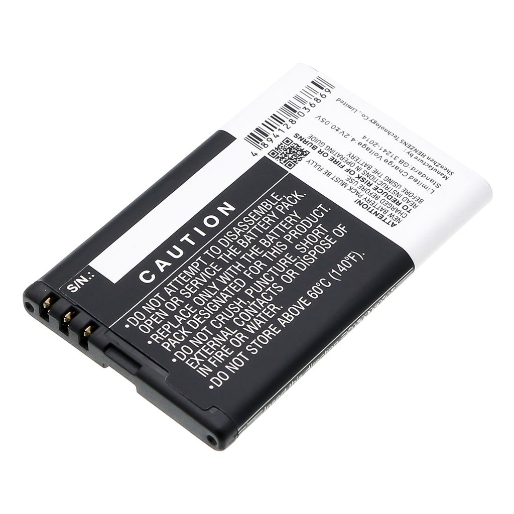 Nokia C3, 3.6V (3.7V), 1100 mAh