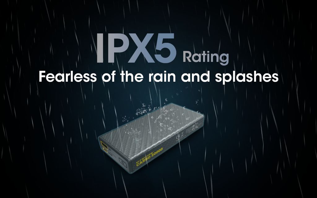 Nitecore CARBO 20000 Powerbank 20000mAh 3A Wiederaufladbar mit USB-C + USB-A