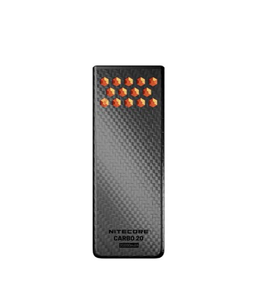 Nitecore CARBO 20 Powerbank 20000mAh 65W med 2 USB-C portar Orange