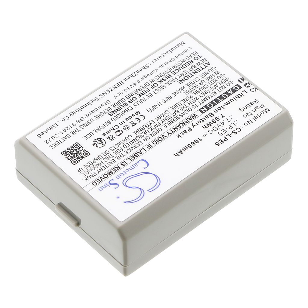 Canon LP-E5 EOS450D 500D 1000D etc. 7.4V 1500mAh