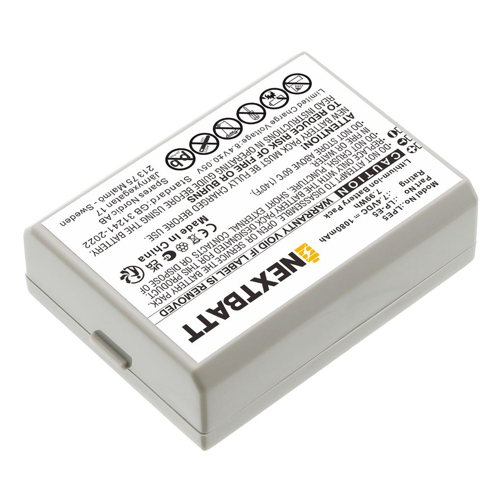 Canon LP-E5 EOS450D 500D 1000D etc. 7.4V 1500mAh