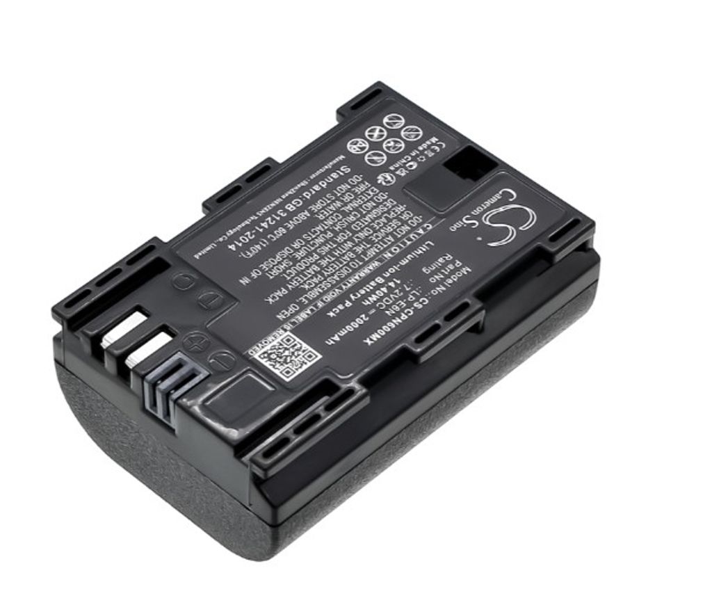 Canon EOS 70D, 5D Mark II/III jne. kameroille. 1900mAh, 7.4V