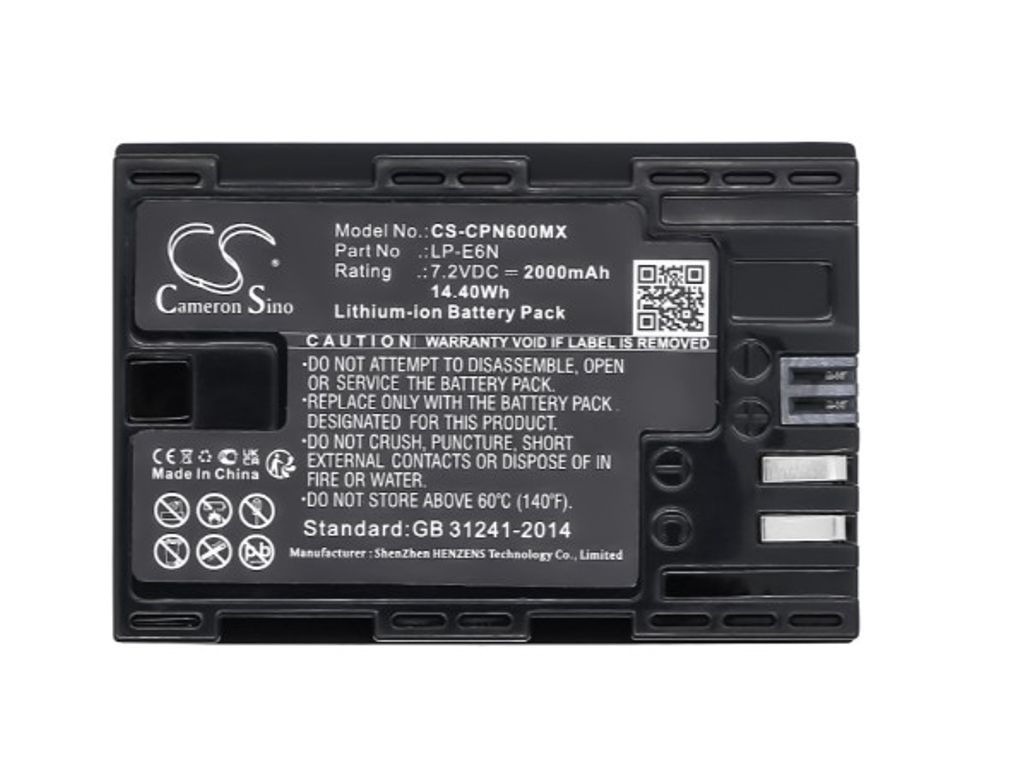 Canon EOS 70D, 5D Mark II/III jne. kameroille. 1900mAh, 7.4V