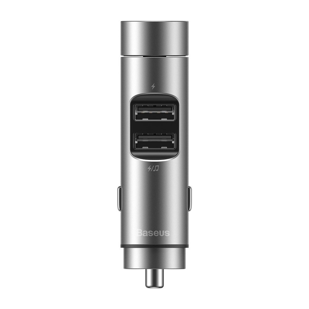 Baseus Energy Column FM-sändare & Billaddare, Dual USB, 3.1A - Silver ...
