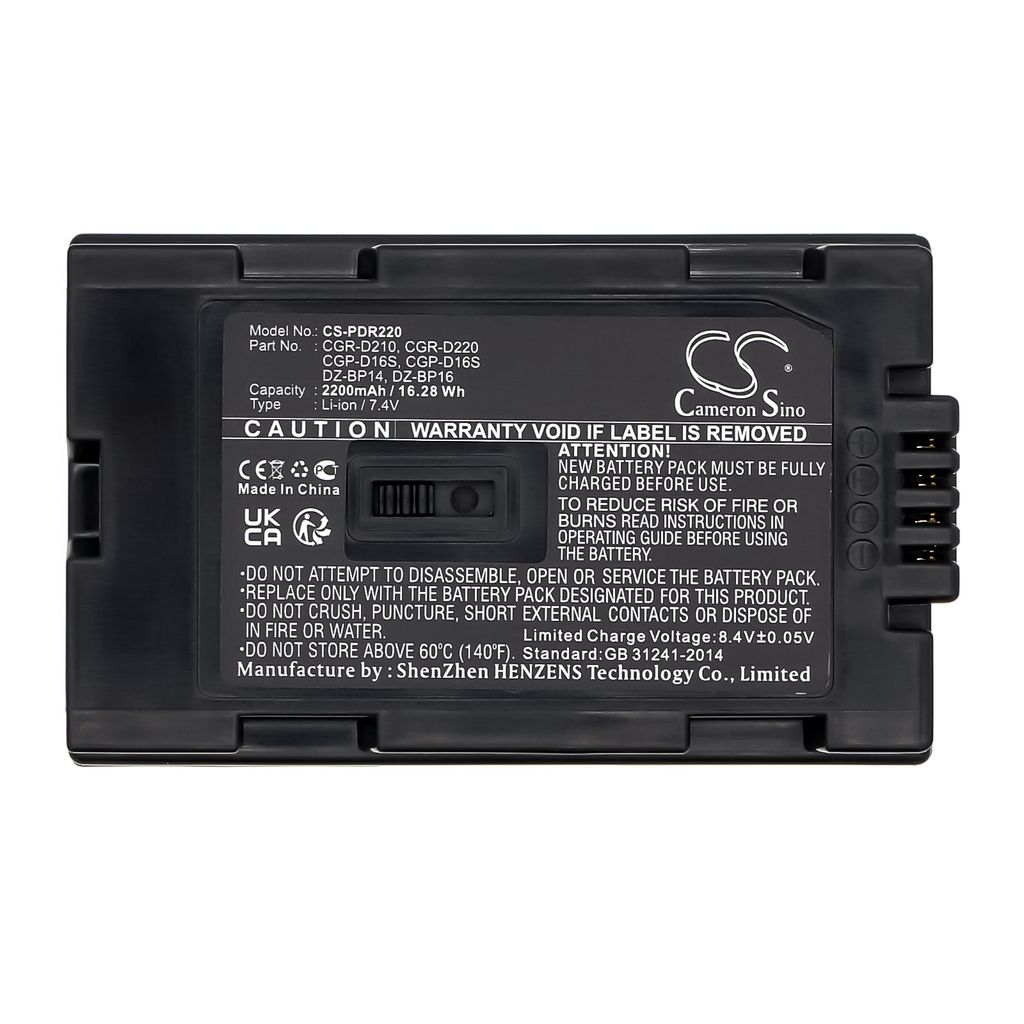 CGR-D16S/CGR-D220 erstatningsbatteri
