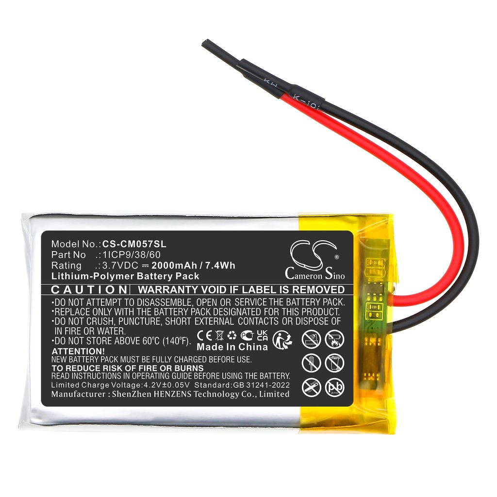 Batteripack 1ICP9/38/60