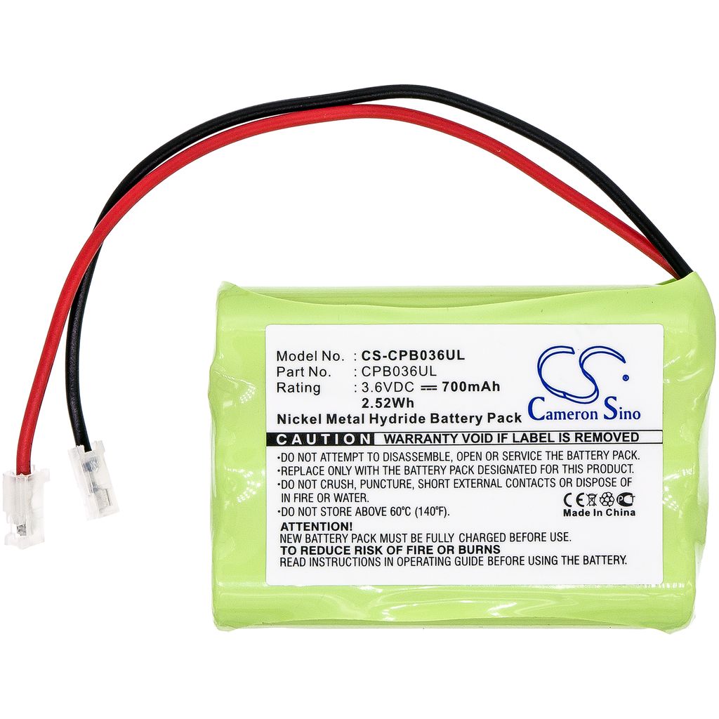 Universal AAA x 3, 3.6V, 700 mAh