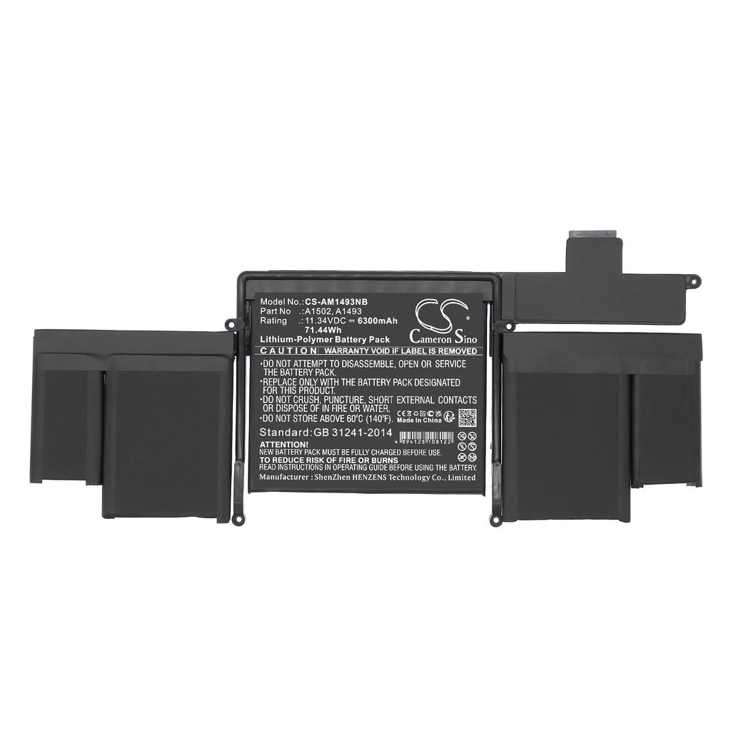 A1493 för Apple, 11.34V, 6300 mAh