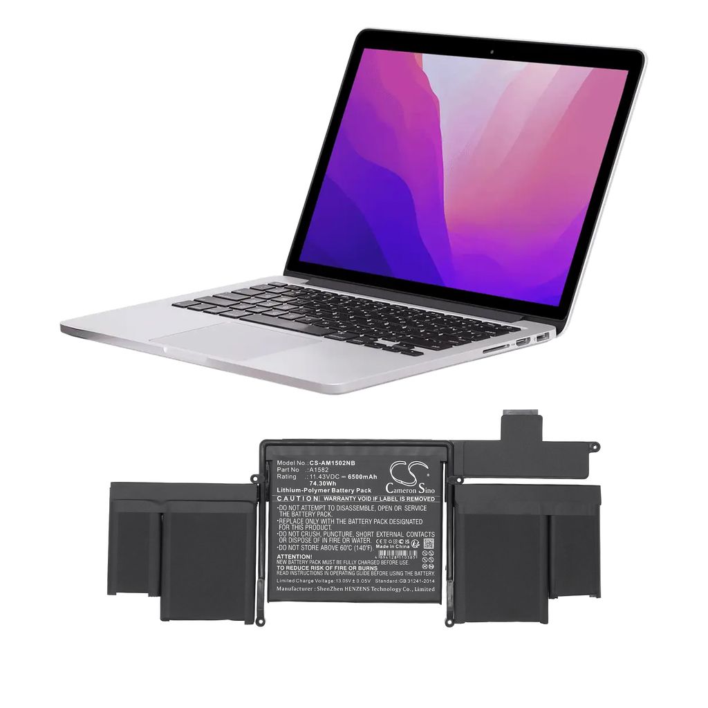 Laptop battery for MacBook Pro 13" Retina 2015 A1582