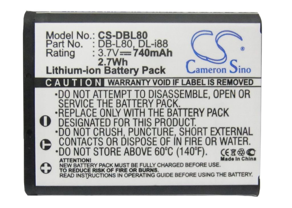 D-LI88 erstatningsbatteri