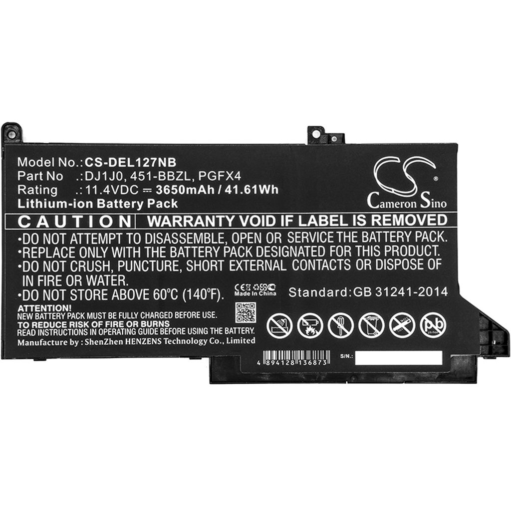 Dell Latitude E7300, 11,4V, 3650mAh
