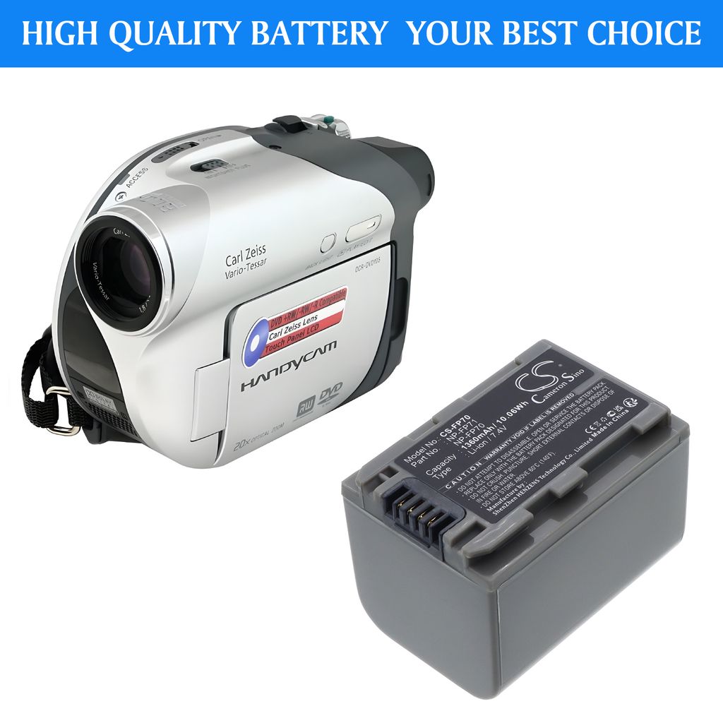 Batterij voor Sony NP-FP70