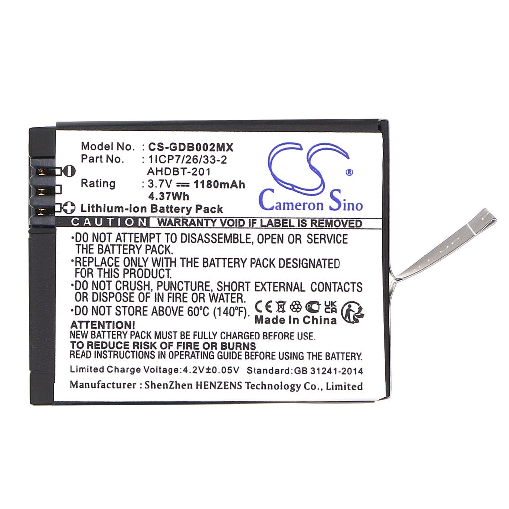 Cameron SinoBattery for GoPro HD Hero3