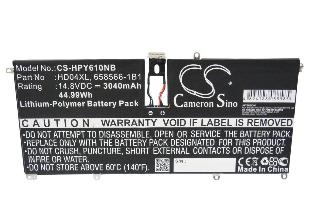 Hp Envy SpectreXT 13-2010TU, 14.8V, 3040 mAh