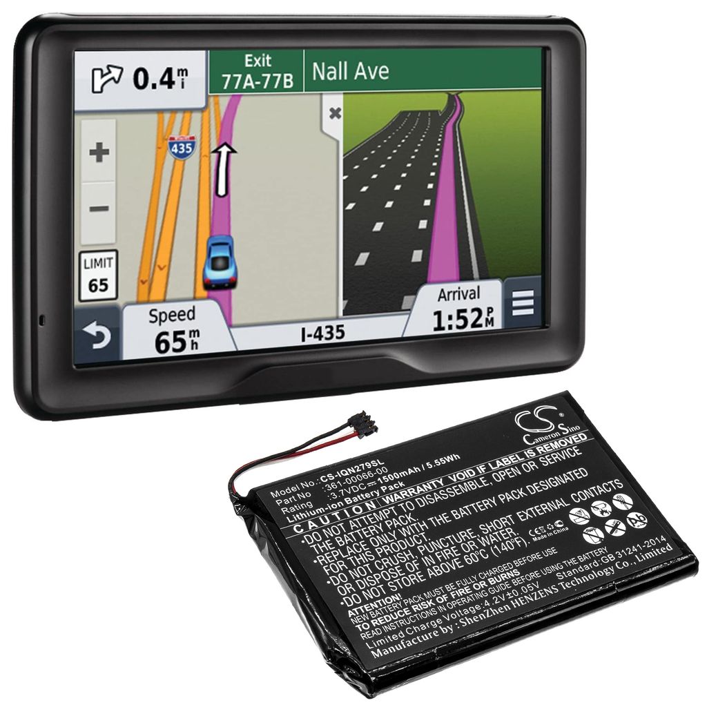 GPS Battery for  Garmin 361-00066-00, 361-00066-10