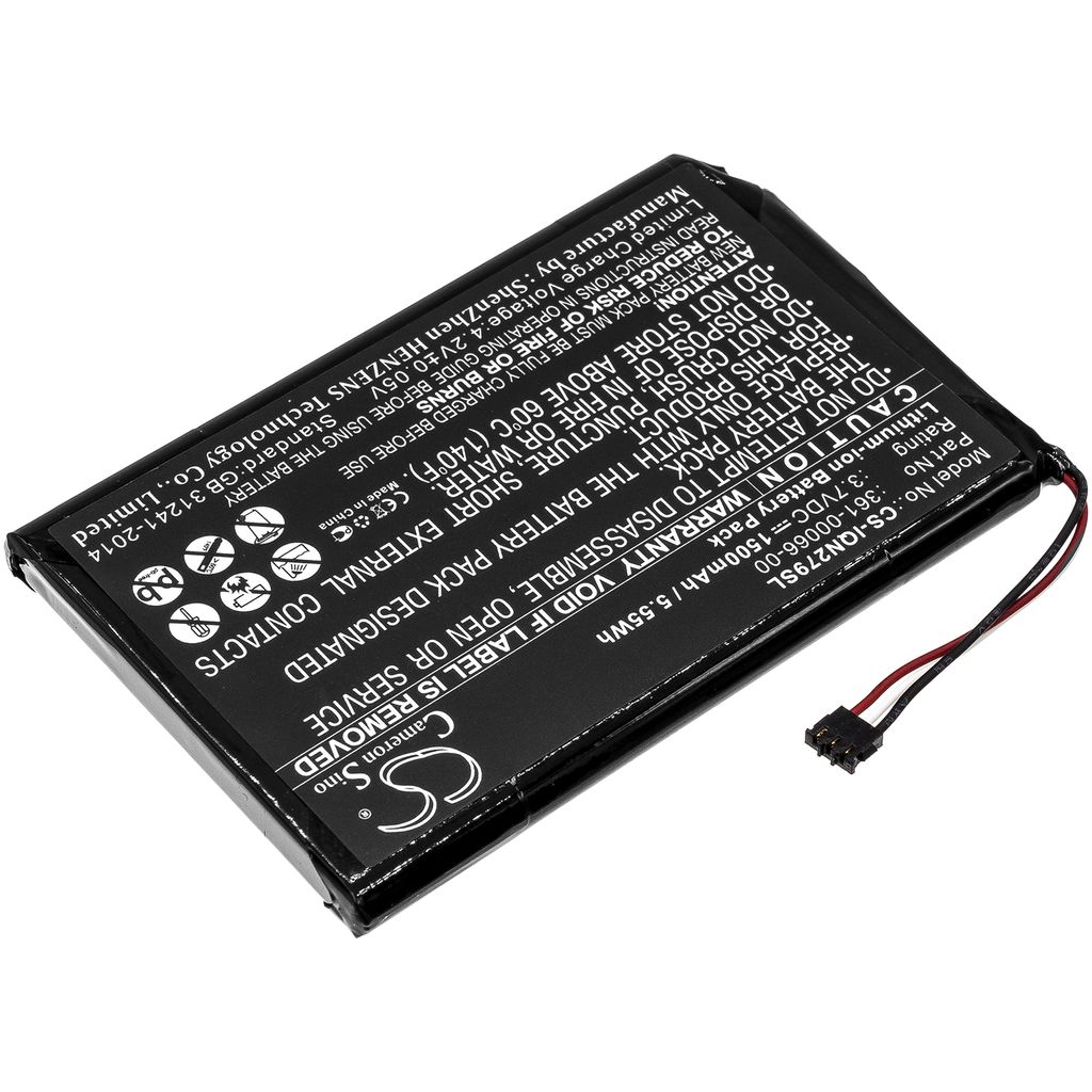 GPS Battery for  Garmin 361-00066-00, 361-00066-10