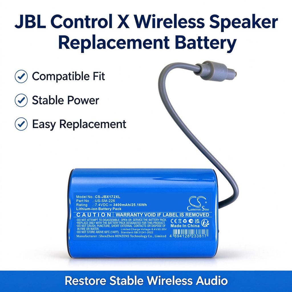 US-SM-226 laitteelle JBL, 7.4V, 3400mAh