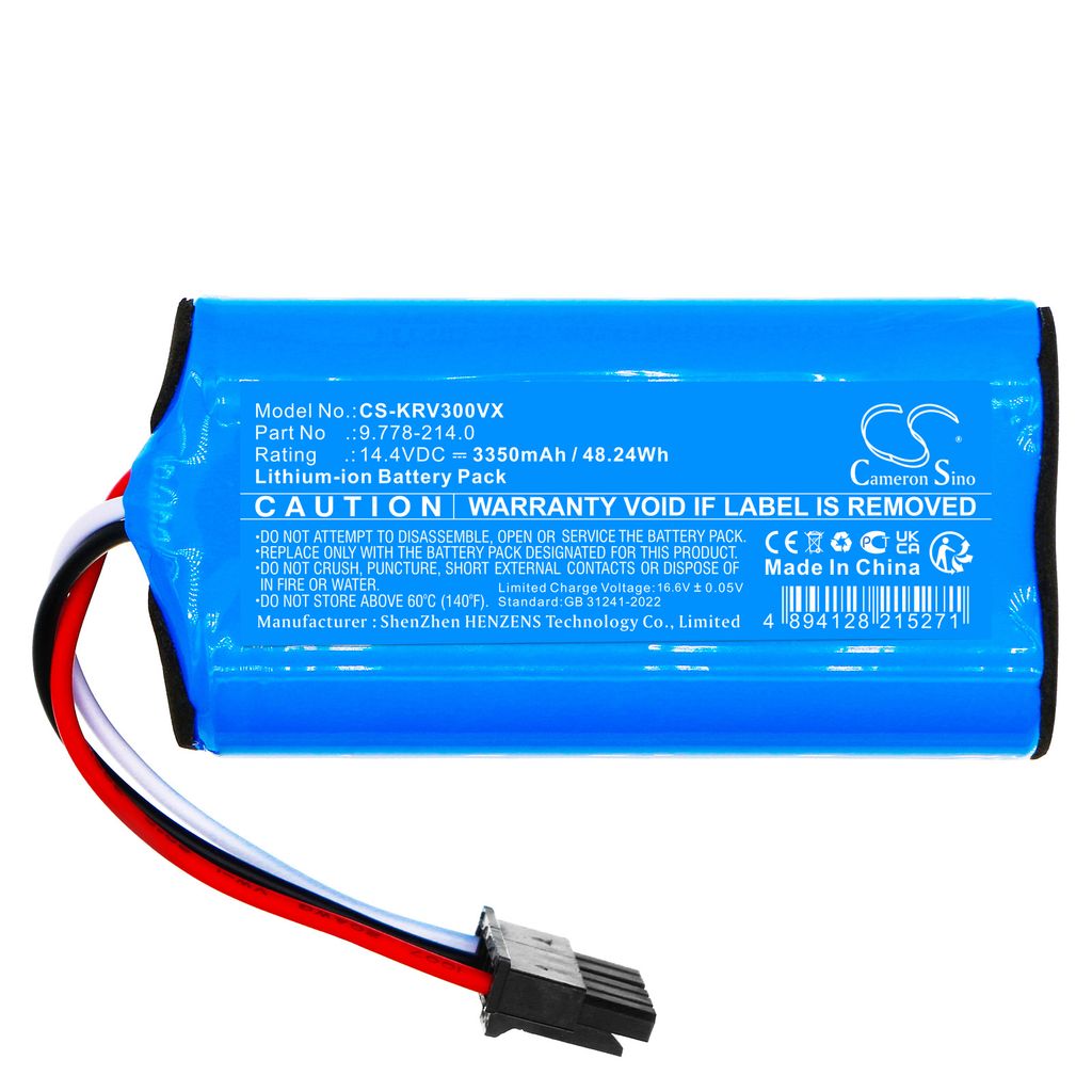 Batteri til Karcher RCV 2 etc.