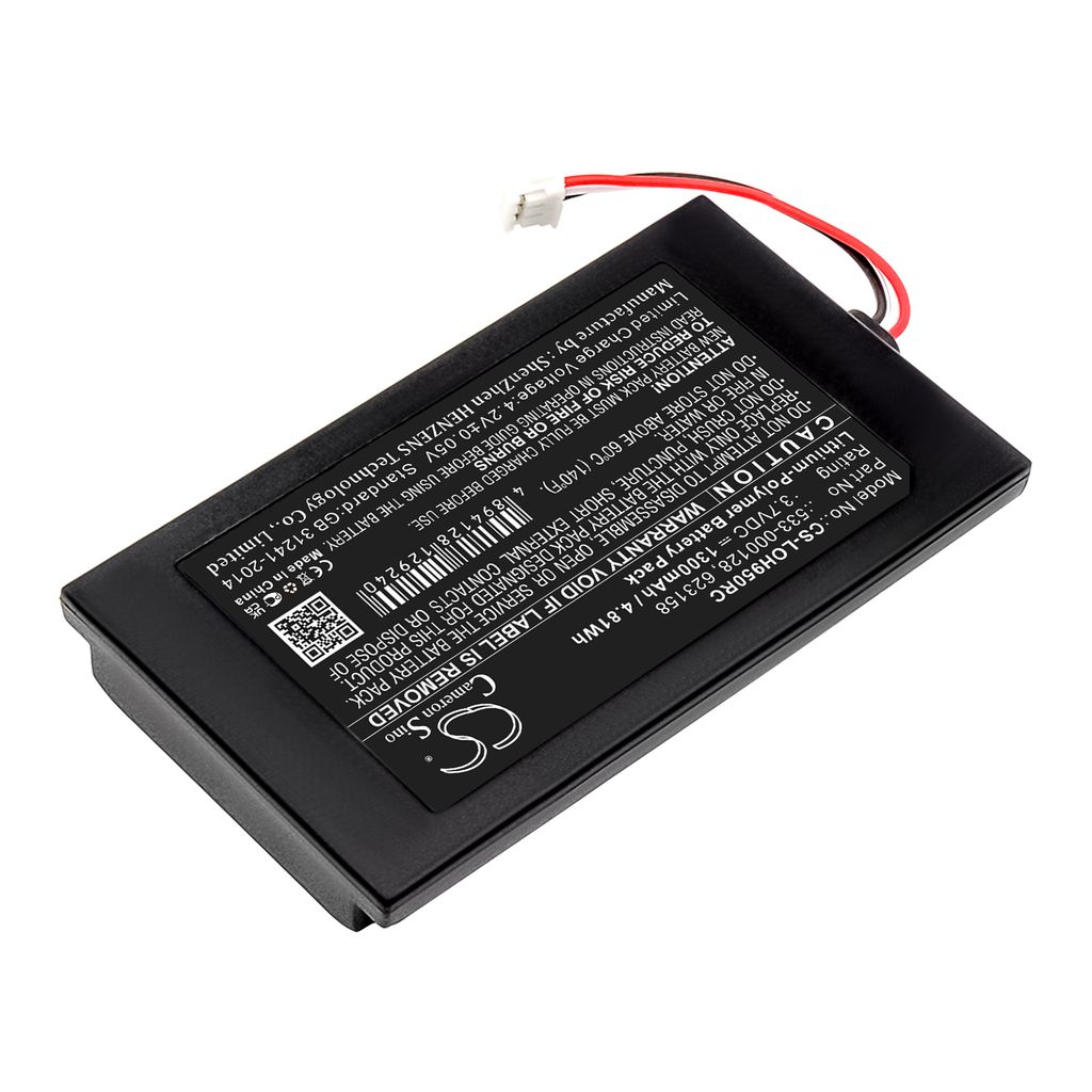623158 for Logitech, 3.7V, 1300 mAh
