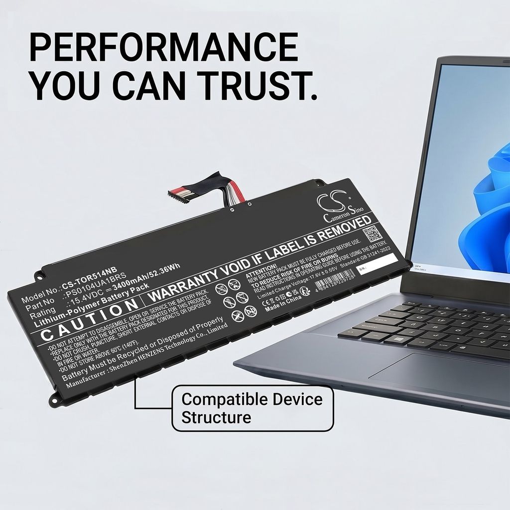  Dynabook Tecra A40-j-14o, 15.4V, 3400mAh