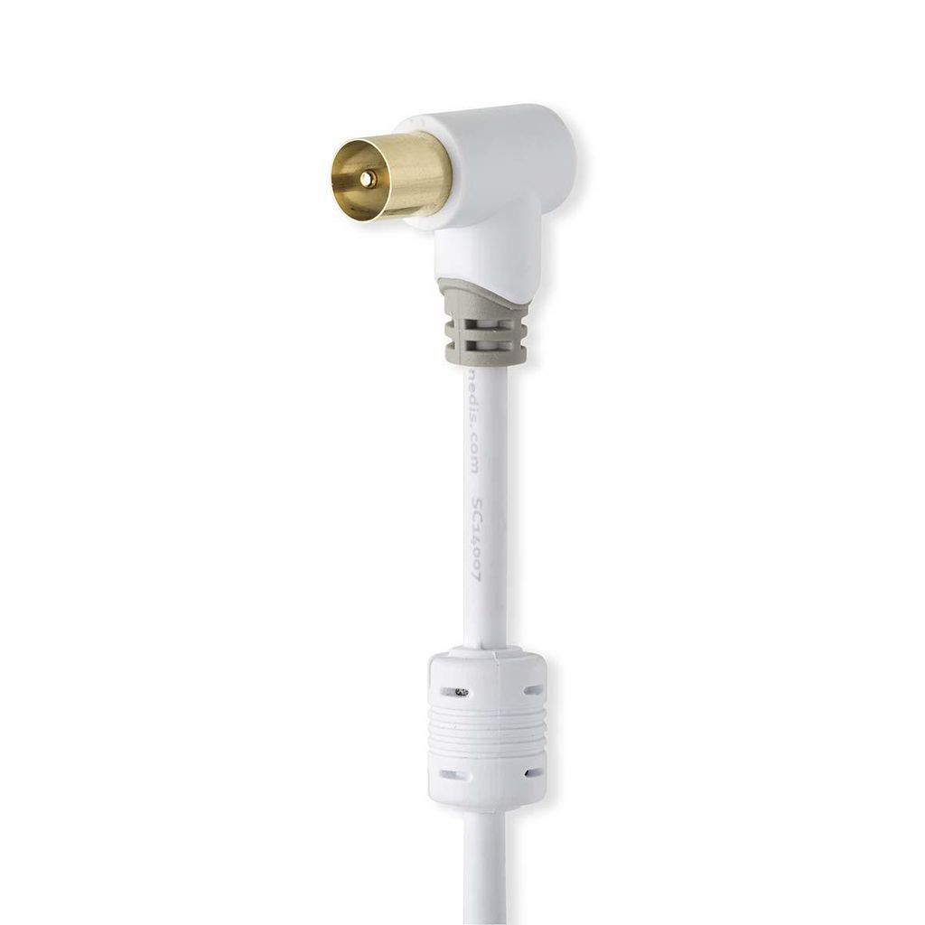 Nedis Koaksiaalikaapeli, 5m, 75 Ohm - Valkoinen