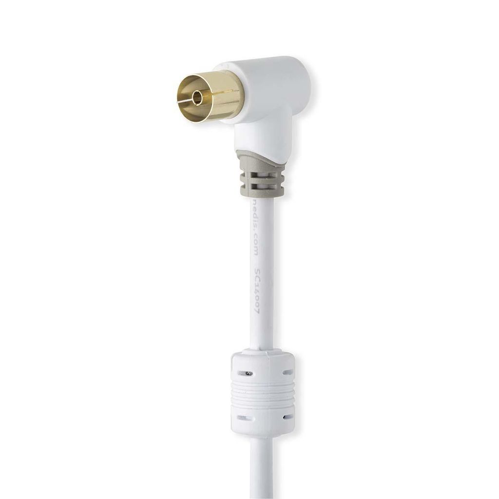 Nedis Koaksiaalikaapeli, 5m, 75 Ohm - Valkoinen