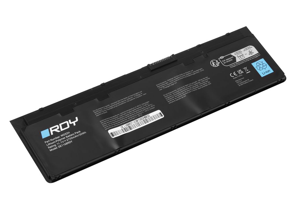 RDY Laptop-batteri WD52H GVD76 for Dell Latitude E7240 E7250