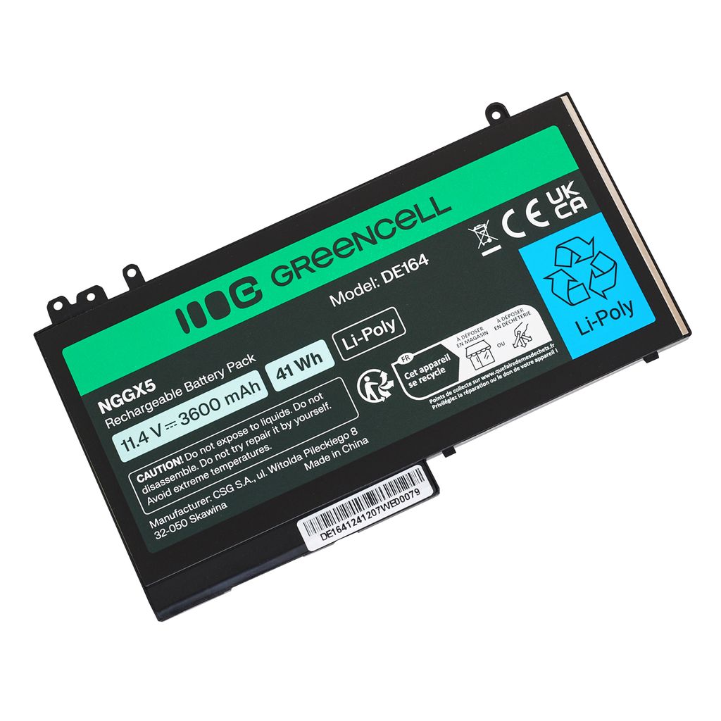 Green Cell NGGX5-batteri til Dell Latitude E5470, E5270, E5570, E5750, E5250 osv.