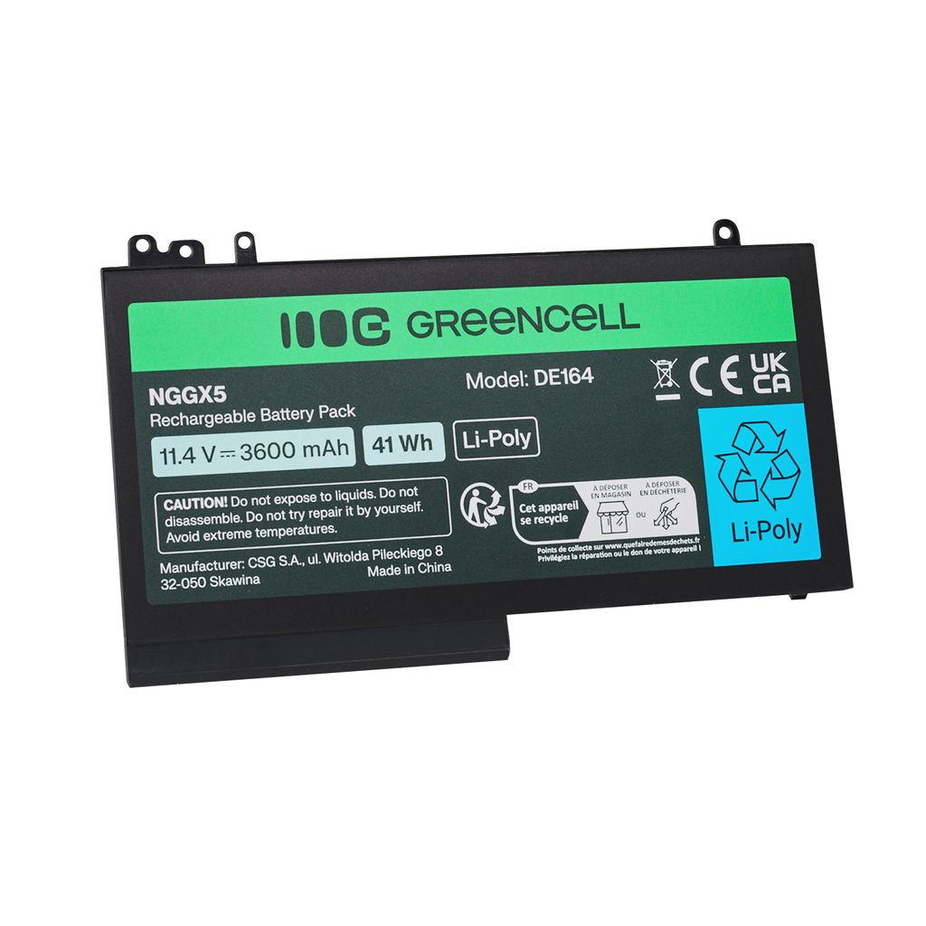 Green Cell NGGX5-batteri til Dell Latitude E5470, E5270, E5570, E5750, E5250 osv.