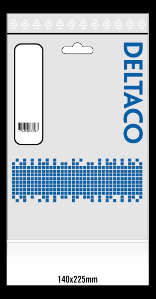 Strømledning 3 meter, europlug CEE 7/16 til IEC 60320 C7, hvit