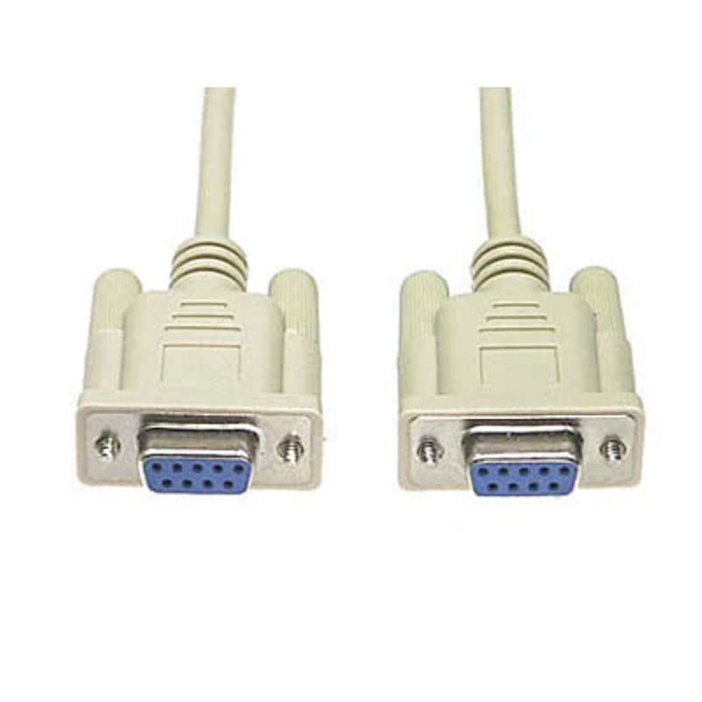 Modem cable DB9 female-female, 2m - Grey