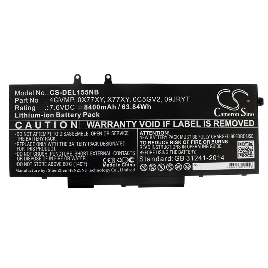 Dell Latitude 14 5400, 7.6V, 8400 mAh
