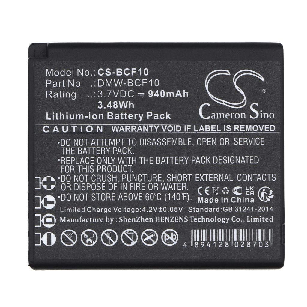 Panasonic Lumix DMC-FS11, , 940mAh