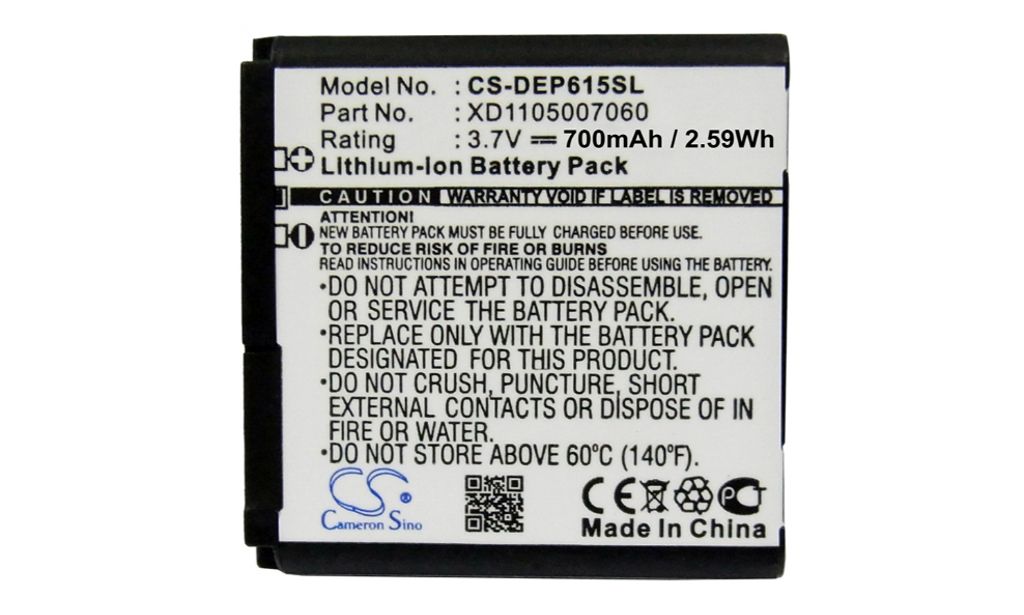 XD1105007060 for Doro, 3.7V, 700  mAh