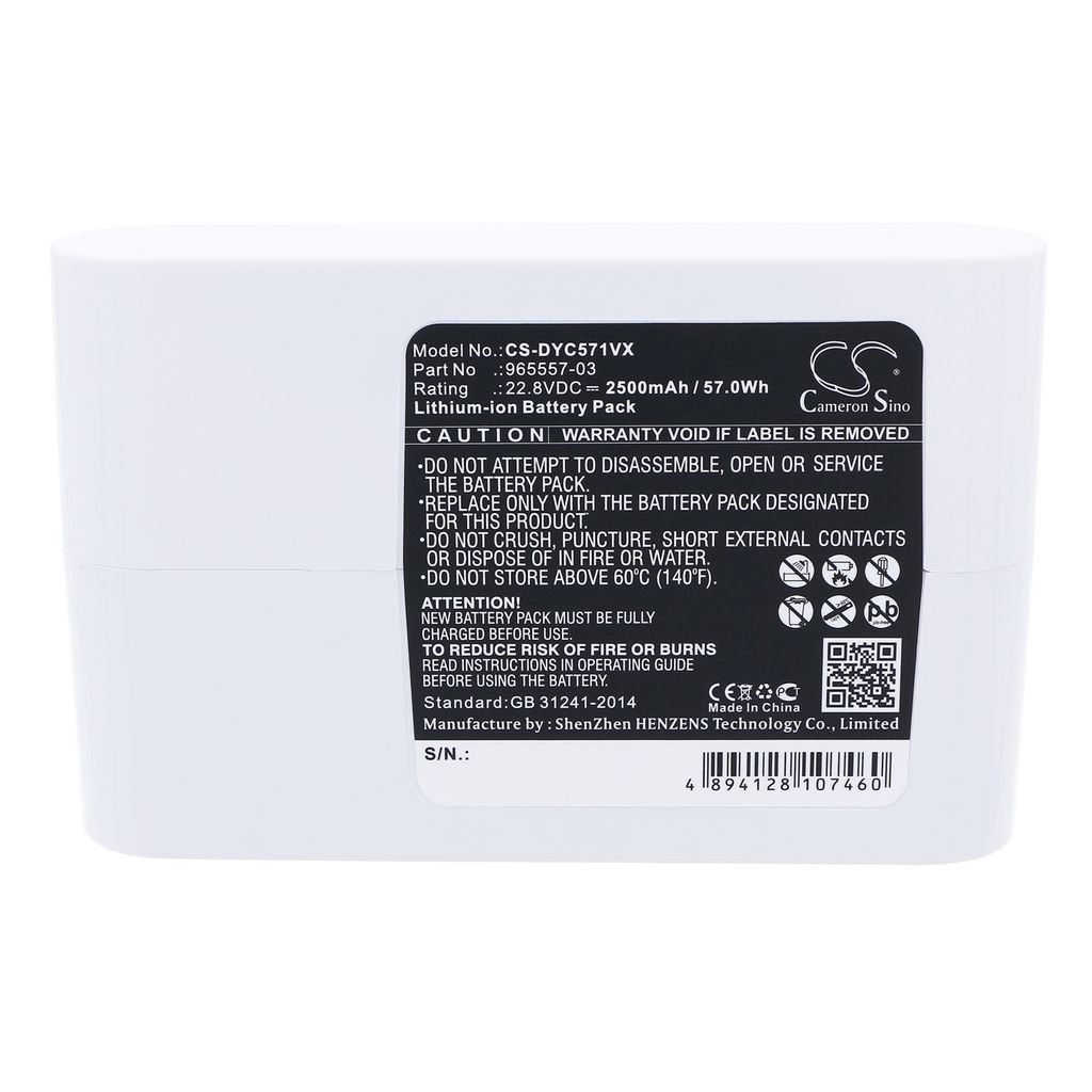 202932-02 für Dyson, 22.8V, 2500 mAh