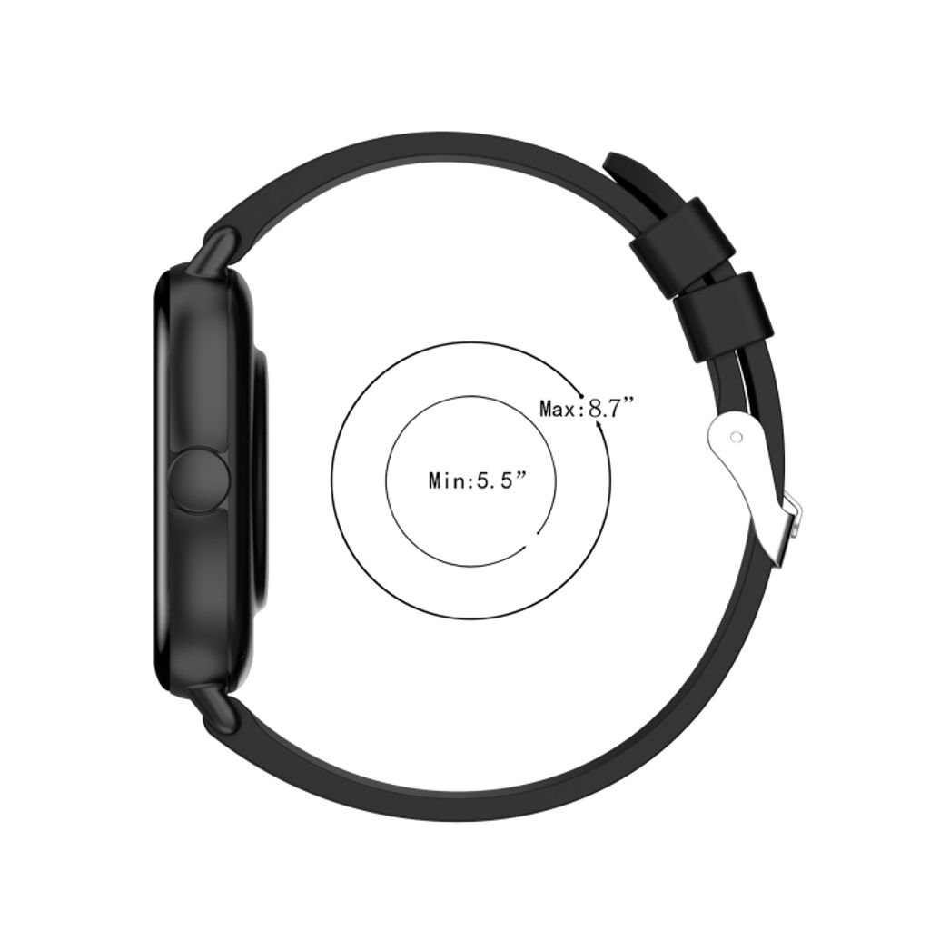 Silikoninen Ranneke Amazfit GTS 2e GTS 2 20mm Musta Tekniikkaosat fi