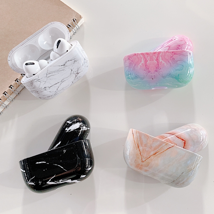 Marmorert Etui til Apple AirPods Pro - Hvit