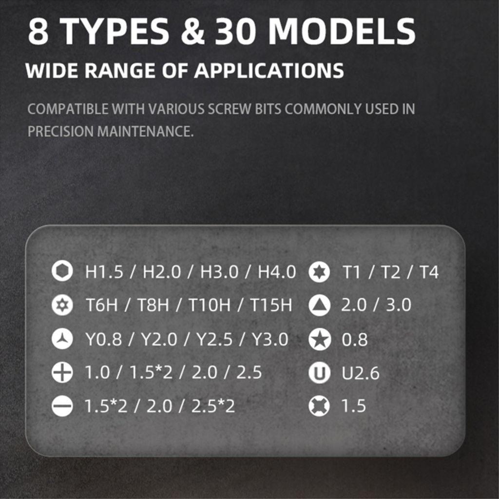 JAKEMY 32 i 1 presisjons skrutrekkersett med pinsett
